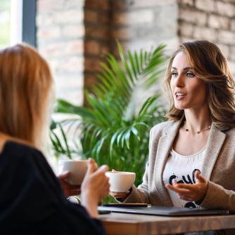 woman mentoring an employee